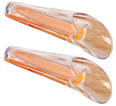 Cabilock Medidor De Levadura Seca y Tazas Medidoras Transparentes 2 Piezas Plástico Resistente Con Escala Precisa Clip De Sellado Utensilio De Cocina Para Hornear y Repostería Doméstica