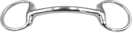 Equine Smile ES0156 JW - Barra dentadura de acero inoxidable para cabeza de oliva, diámetro del anillo 60 mm, grosor de la dentadura 16 mm (12,5 cm)