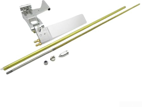 Hasaller RC båt drivaxel hållare kit, drivaxel flexkabel propeller flexibel Sha-ft monteringshållare styrroder kit med justerbart fäste för fjärrkontroll, modellfrakt (för vänsterhänt propeller)