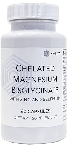 Magnesium Bisglycinate Chelate + Zinc, Selenium, Boron & Copper – High Absorption Formula for Bone Strength, Calm, Sleep & Immune Support – 60 Capsules – 1 Capsule Daily, 60 Servings