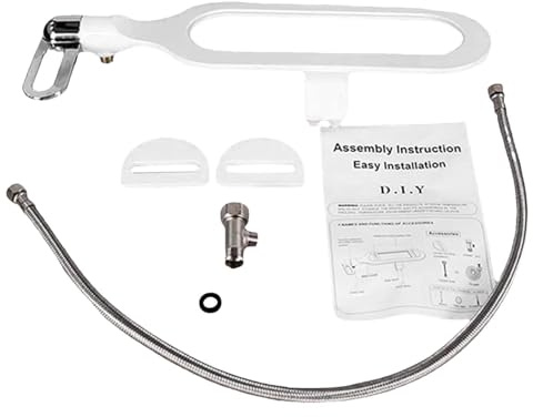 Accesorio inteligente para inodoro de bidé | ABS, 16.9 x 4.7 x 2.8 pulgadas, boquilla, ambientador no eléctrico, autolimpieza, presión de agua ajustable para lavado femenino
