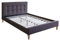 Homestyle4u 1729, Polsterbett 140x200 mit Lattenrost Braun Doppelbett Bett Bettgestell mit Kopfteil Schlafzimmer