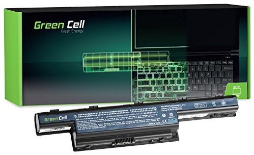 Green Cell® Extended Serie Laptop Akku für Acer TravelMate 5335 5340 5542 5735 5735Z 5740 5740G 5742 5742G 5742Z 5742ZG 5744 7740 7750 (9 Zellen 6600mAh 10.8V Schwarz)