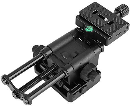 Vbestlife Camera Rail Slider, Dolly-Slider Aluminum Alloy Adjustment Stabilizer with Head Holder and with 1/4 and 3/8 Screws Compatible for DSLR Macro Camera