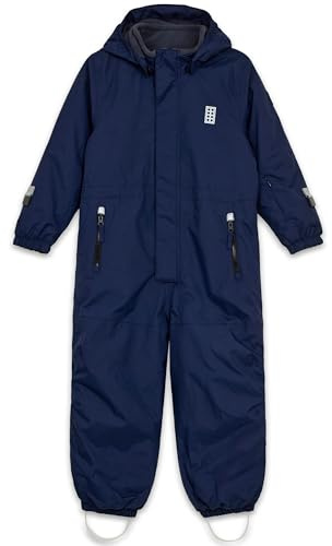 Kabooki LEGO Wear Combinaison de ski et de neige extra durable pour enfant avec sangles de pieds, bleu marine, 6 ans