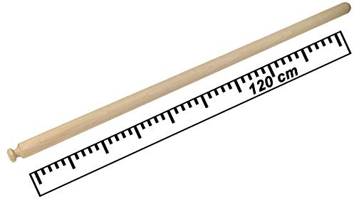Mattarello Professionale in Legno di Faggio | Lunghezza 120 cm e Diametro 4.0 cm | Mattarello per Pasta Fresca | Il Made in Italy di Qualità