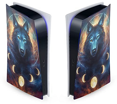 Head Case Designs Officially Licensed Jonas JoJoesArt Jödicke Dreamcatcher Wolf Art Mix Vinyl Faceplate Sticker Gaming Skin Decal Cover Compatible With Sony PlayStation 5 PS5 Digital Edition Console