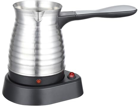 Caffettiera turca elettrica da 500 ml, bollitore per caffè in acciaio inossidabile bollitore per tè con manico, stile a