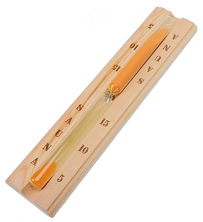 PHENOFICE Sablier Décoratif Bois pour Sauna Vapeur Sèche Sablier Bois Simple Design