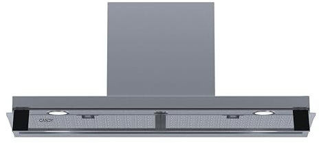 Candy CPY9MXVGG, Campana Integrada 90 CM, 3 Niveles de Potencia, 620 M3/H, Válvula Antiretorno, Filtro de Carbón, Filtro antigrasa de aluminio, Iluminación LED, 69DB, Inox
