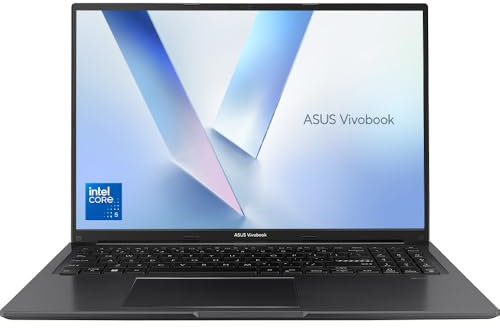 ASUS Vivobook 16 X1605VA Laptop | 16.0 WUXGA 16:10 Screen | Intel Core 5-120U | 16GB RAM | 512GB PCIe SSD | Windows 11 | Black