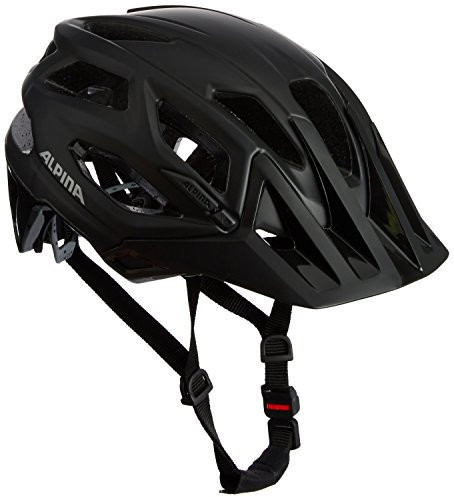 ALPINA GARBANZO - Leichter, Optimal Belüfteter MTB Fahrradhelm Mit Abnehmbaren Polstern Für Erwachsene, black, 57-61 cm