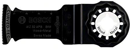 Bosch Professional 10x Plunge Cutting Saw Blade AIZ 32 APB (for Wood and Metal, 50 x 32 mm, Accessory Multitool)