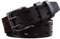 QOXEFPJZ Herren gürtel Echtes Leder Doppel-Pin-Schnalle-Gürtel Klassiker ausgehöhlt Gürtel Jeans Männer-Taillenbund (Color : B, Size : 110)