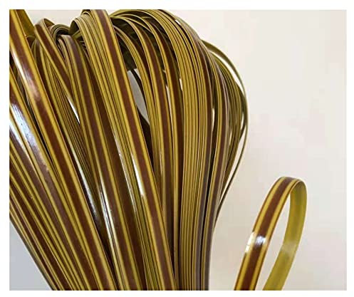 YebiO Material de Tejido de Mimbre Sintético de Mimbre de Plástico, Reparación de Mesa de Silla de Banco de Mimbre Duradera de 500G, Estera para Dormir con Cesta de Muebles/L/8Mm