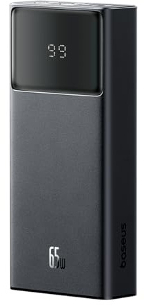Power Bank Baseus Star-Lord, 20000mAh 65W USB - USB-C Cable (Black)