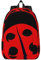 KoNsev Ladybug Rucksack, elementar, Büchertasche, Mädchen, Jungen, modisch, lässig, Tagesrucksack, Reisen, Uni, Lehrer, Schwarz , M
