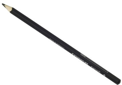STAEDTLER 157-9 ergo soft Farbstift, ergonomische Dreikantform, rutschfeste Soft-Oberfläche, 12 Stück im Kartonetui, schwarz