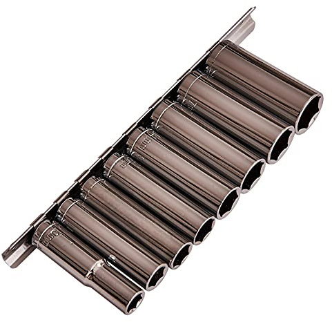 Am-Tech Ensemble de douilles longues 3/8 9 pièces