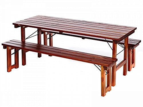 Biergartengarnitur Festzeltgarnitur Klappgarnitur Bavaria Gartengarnitur 1 A Brauereiqualität für den dauerhaften Außenbereich 1A Brauereiqualität für Biergärten Gewerblicher Bereich geeignet