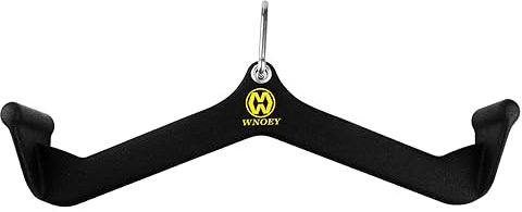 WNOEY Lat Pull Down Bar, LAT Pulldown Attachments T-bar V-bar,Pull Down Bar with Ergonomic Handle, Tricep Bar Back Strength Training Handle, Grips Cable Back Attachments for Home Gym (23Inch)