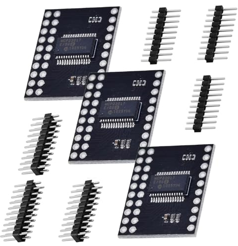 2 stycken MCP23017 I2C CJMCU-2317 seriellt gränssnitt 16 bitar I/O Expander Modul Port Expander med I2C seriellt gränssnitt, höghastighets-I2C-gränssnitt kompatibel med Arduinoför