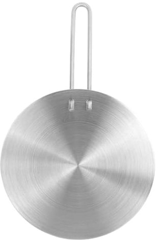 Gatuida Heat Diffuser Induction Hob Converter Stainless Steel Adapter Plate Removable Handle Gas Electric Stove Compatible Cooking Grill Plate