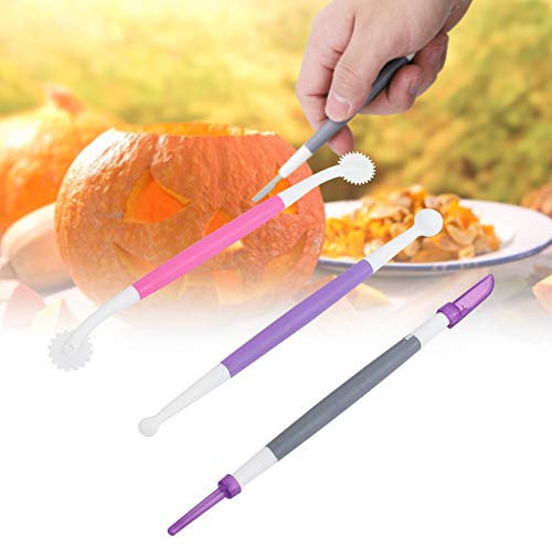 Fondente per, Set da 3 Pezzi Strumenti per Decorare Torte Modellazione Coltello per Fondente per Battesimo Motivi Floreali Taglierina per Pasticceria