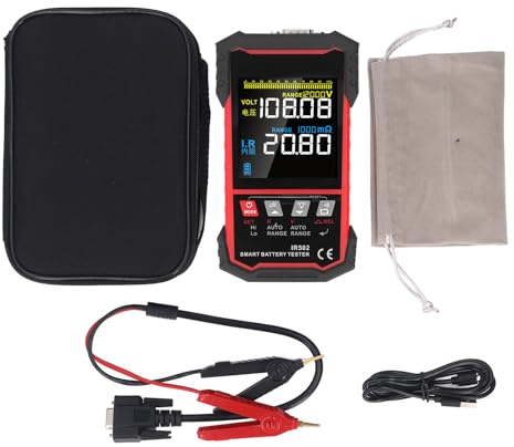 Testeur de tension de résistance interne de batterie, analyseur d'affichage LCD TN adapté aux petites Batteries, écran de 3.2 pouces