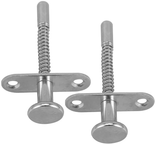 Toddmomy Pestillo de Émbolo Resorte para Cuna 2 Piezas Duradero y Flexible para Accesorios de Muebles en Cuartos de Ñiño