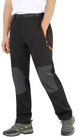 HomKuch Pantalons de randonnée à Pied en Plein air pour Hommes Pantalons d'escalade Respirants