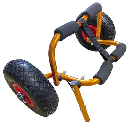 SZLIFE Carrello per Kayak, Carrello di Trasporto Pieghevole, Pratico, Resistente, con Ruote Solide, Robusto, Universale, Compatto, per rimorchio Barca,