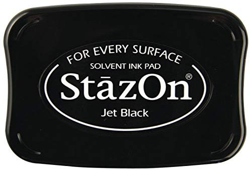 CREATIV DISCOUNT® NEU Stempelkissen StazOn, schwarz - Hinweis: Dieser Artikel Wird Ihnen direkt vom Hersteller in einem separaten Paket zugeschickt