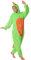 corimori 1852 Byte der Dinosaurier Damen Herren Onesie Jumpsuit Anzug Einteiler Kostüm Verkleidung Gr. 170-180cm, Grün