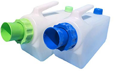 YNGJUEN Männer 2000ml Auslaufsichere Urinflasche Deodorant Anti-Überlauf Einfach Zu Säubern Tragbar Wiederverwendbar Wagen Camping Noturinal Flasche Pissen 2 STÜCKE