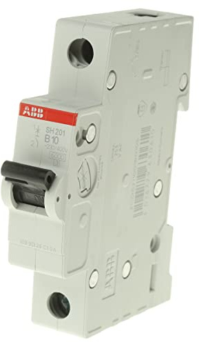ABB SH201-B10 Miniature Circuit Breaker, 1 Pole, 10 Amp (ABB2CDS211001R0105)