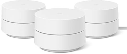 Google Wifi - Mesh Wifi System, pack of 3. Wi-Fi that just works. Up to 85m² coverage per point, white