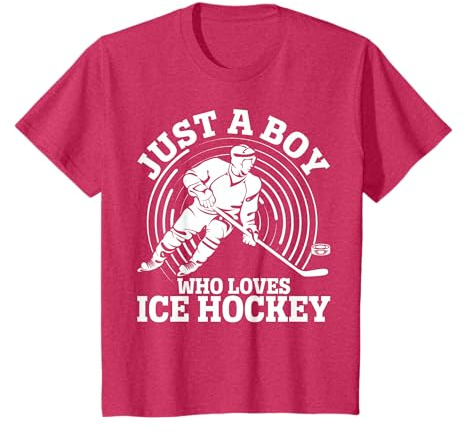 Hockey Apparel Just A Boy Who Loves Ice Hockey For Boys Kids T-Shirt