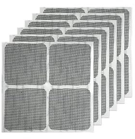 Self-adhesive Window Screen Mosquito Net Repair Tape Covering Wire Mesh Tape Seal For Window Door Tears Holes Patch Repair,5PCS Black A