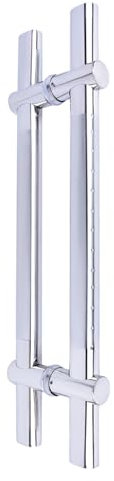 ZAVAQES Maniglia per Porta Doccia Rotonda, Distanza Fori Regolabile in Acciaio Inox, Maniglia per Porta Doccia, Adatta per Maniglia Porta Doccia (Dimensioni: passo-800 mm)