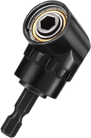 Angle Drill Attachment, 105° Right Angle Screwdriver Attachment Adapter, Heavy-Duty Attachment Adapter for Drilling Narrow Spaces