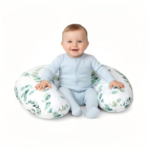 Little Grape Land Stillkissen klein für Baby | Mikrofaser-Polyester | Mit abnehmbarem, waschbarem Kissenbezug, Blätter, Oeko-TEX Standard 100