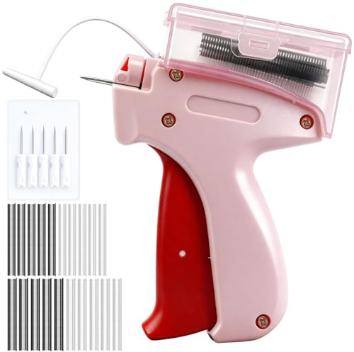 lnkey Stitchy Quick Clothing Fixer, Stitch Gun for Clothes,Clothes Tagging Gun with Case Quick Stitch Tag Tool,Stitchy Tool with 6 Needles,2200 Black & 2200 White 5mm Micro Fasteners