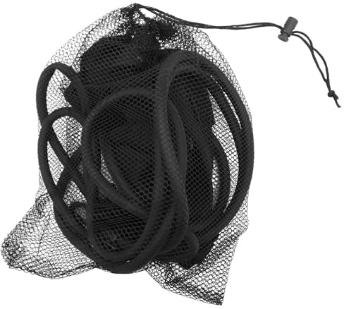 Healvian Ensemble d'Entraînement de Natation Ceinture de Résistance Ajustable pour Cheville Laisse d'Entraînement de Natation Noire Corde Élastique 6X10X3 CM pour Piscine et Voyage