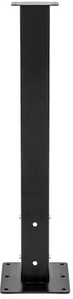 Altura de 68,58 cm, soporte para buzón de acero al carbono, soporte para buzón independiente con gran base y agujeros premontados para exteriores (8,13 x 8,13 cm, hasta 40 kg)