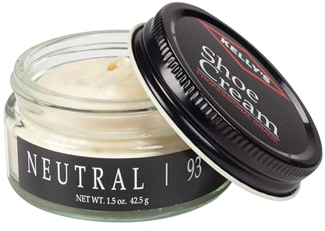 Kelly's Neutral Shoe Polish 1.5 oz - Professional Leather Shoe Cream