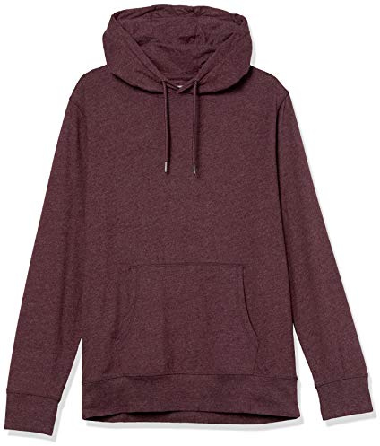 Amazon Essentials Men's Lätt tröja i jersey, Vinröd, M