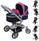 Knorrtoys 90933 Puppenwagen Boonk-Flying Hearts Blue pink