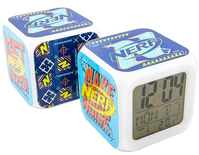 Joy Toy Nerf Würfel-Wecker 8x8x8 cm, Bunt