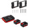 Original Einhell Starter Kit Akku und Ladegerät Power X-Change (Lithium Ionen, 18 V, 2x4,0 Ah Akku und Twincharger, passend für alle Power X-Change Geräte, inkl. Wandhalterung)